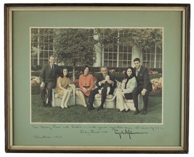 Lot #62 Lyndon and Lady Bird Johnson Signed Photograph - Image 1