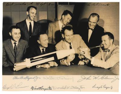 Lot #537 Mercury 7 Signed Photograph