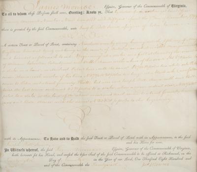 Lot #68 James Monroe Document Signed - Image 2