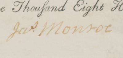 Lot #68 James Monroe Document Signed - Image 3