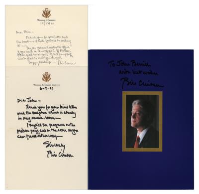 Lot #39 Bill Clinton (3) Signed Items