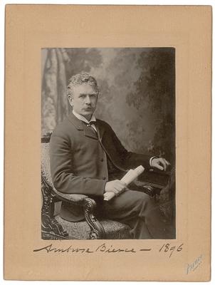Lot #688 Ambrose Bierce Signed Photograph - Image 1