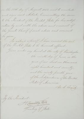 Lot #13 U. S. Grant Document Signed as President - Image 2