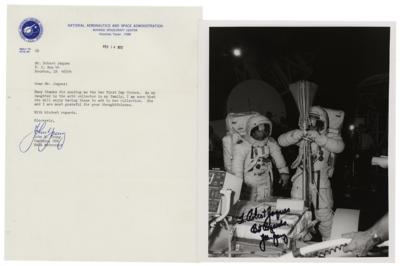 Lot #632 John Young Signed Photograph and Typed