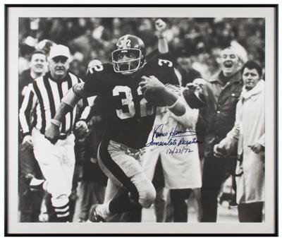 Lot #972 Franco Harris Signed Oversized Photograph - Image 1