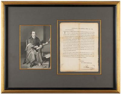 Lot #100 Patrick Henry Document Signed - Image 1