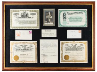 Lot #122 Thomas Edison Signed Photograph - Image 1