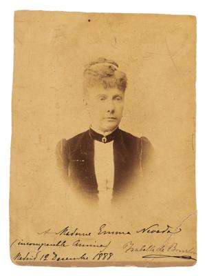 Lot #358 Queen Isabella II Signed Photograph