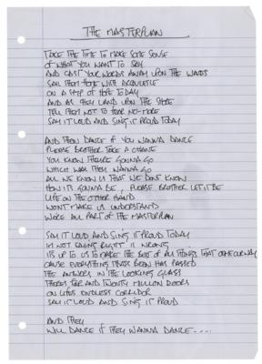 Lot #760 Oasis: Noel Gallagher Set of (10) Handwritten Song Lyrics and Band-Signed CD Booklet - Image 11