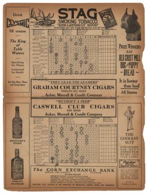 Lot #951 Brooklyn Robins: 1917 Program with Jim Thorpe Program - Image 3