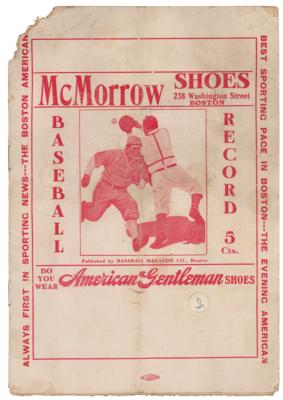 Lot #949 Boston Rustlers: 1911 Program Program - Image 1