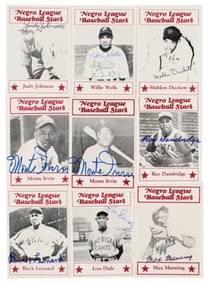 Lot #984 Negro League Baseball Stars (36) Signed Cards Baseball Cards - Image 1