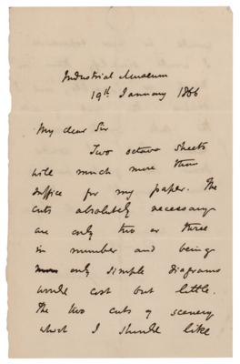 Lot #249 Archibald Geikie (2) Autograph Letters Signed - Image 2