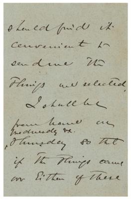 Lot #300 John Kirk Autograph Letter Signed - Image 3