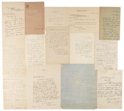 Lot #648 American Painters (13) Autograph Letters