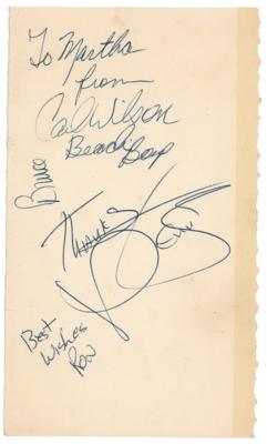 Lot #743 Beach Boys Signatures with Dennis and