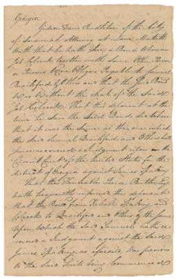 Lot #420 George Walton Document Signed - Image 1