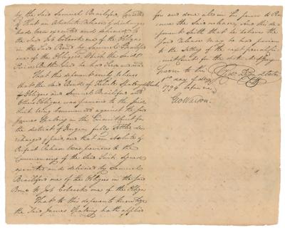 Lot #420 George Walton Document Signed - Image 2