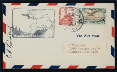 Lot #528 Charles Lindbergh Signed Air Mail Cover - Image 2