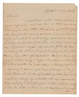 Lot #95 Robert R. Livingston: Rare handwritten