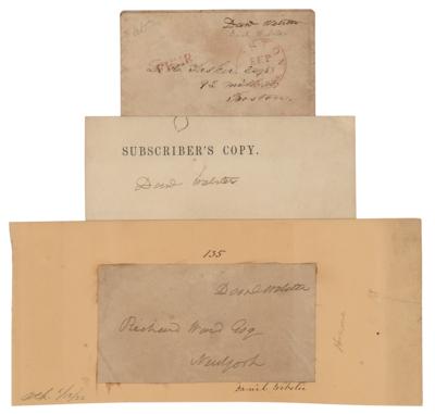 Lot #421 Daniel Webster (3) Autographs