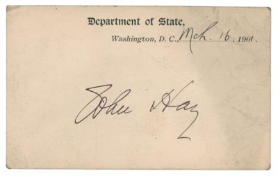 Lot #260 John Hay Signature
