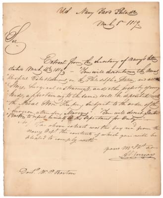 Lot #494 Alexander Murray Letter Signed - Image 1