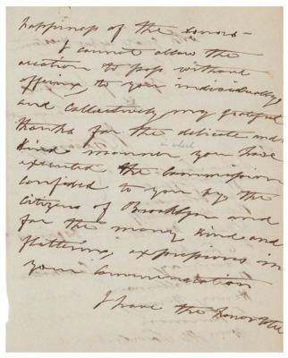 Lot #459 Isaac Chauncey Autograph Letter Signed - Image 3