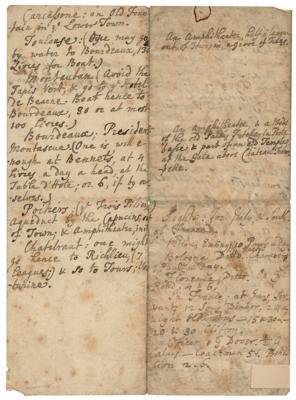 Lot #703 Horace Walpole Handwritten Manuscript - Image 4