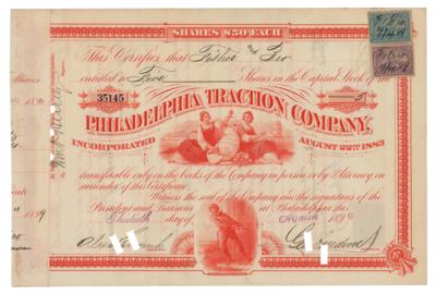 Lot #414 Titanic: George Widener Document Signed - Image 1