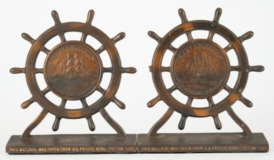 Lot #512 USS Constitution (2) Bookends - Image 1
