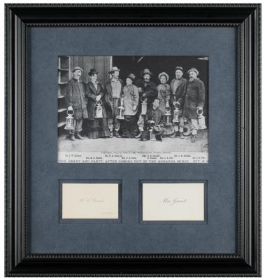 Lot #57 U. S. and Julia Grant (2) Calling Cards - Image 1