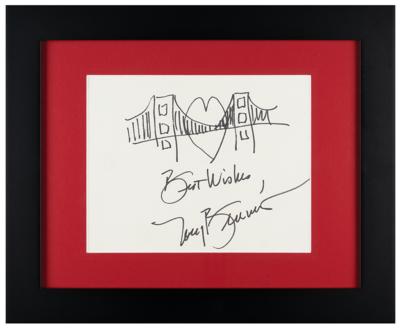 Lot #802 Tony Bennett Signed Sketch