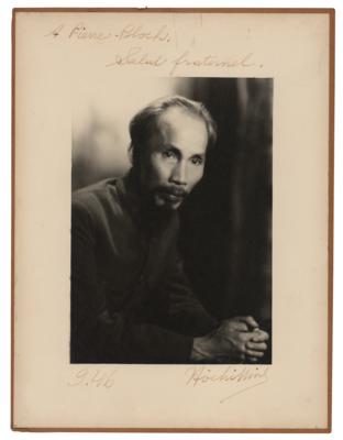 Lot #167 Ho Chi Minh Signed Photograph
