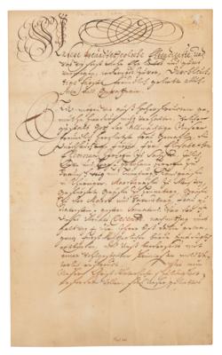 Lot #511 Thirty Years' War: Tilly, Bernard, and Traun (3) Autographs - Image 2