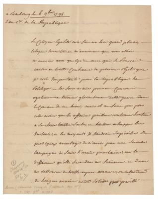 Lot #481 Armand Louis de Gontaut Autograph Letter Signed - Image 1