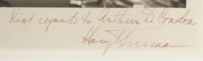 Lot #20 Harry S. Truman Signed Photograph - Image 3