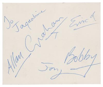 Lot #851 The Hollies Signed Fan Club Card