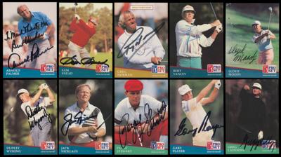 Lot #966 Golf 1991 Pro Set PGA Tour Complete Card Set with (282) Signed Cards - Image 1