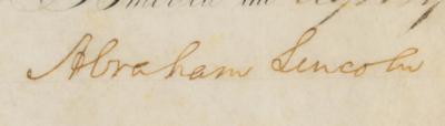 Lot #9 Abraham Lincoln: Rare March 1865 appointment to the 