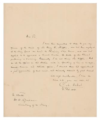 Lot #231 George M. Dallas Autograph Letter Signed