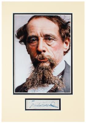 Lot #692. Charles Dickens Signature