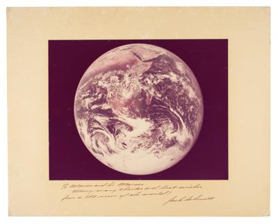 Lot #542 Harrison Schmitt Signed Oversized Photograph - Image 1