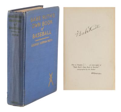 Lot #925 Babe Ruth Signed Book - Image 1
