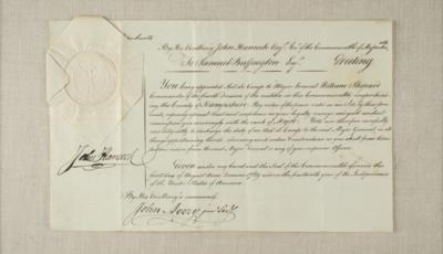 Lot #92 John Hancock Document Signed - Image 2