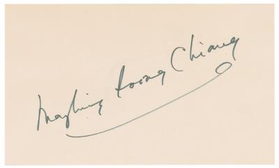 Lot #217 Madame Chiang Kai-shek Signature - Image 1