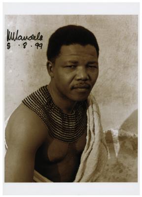 Lot #106 Nelson Mandela Signed Photograph