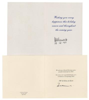 Lot #314 Nelson Mandela and F. W. De Klerk Signed