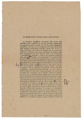 Lot #134 Enrico Fermi Signed Galley Proof - Image 2