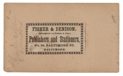 Lot #445 Felix Zollicoffer Signed Photograph - Image 2